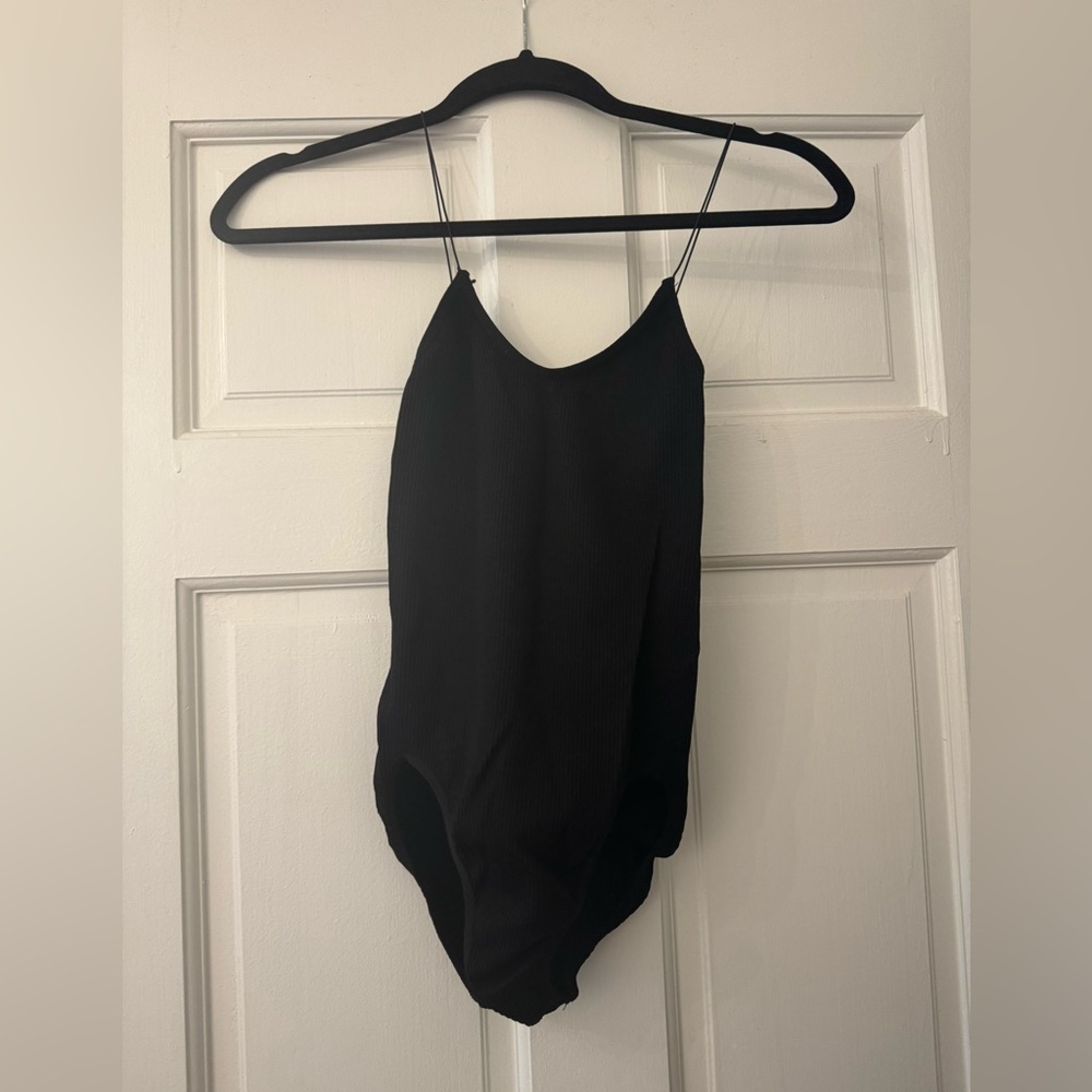 Urban Outfitters Black Ribbed bodysuit size M